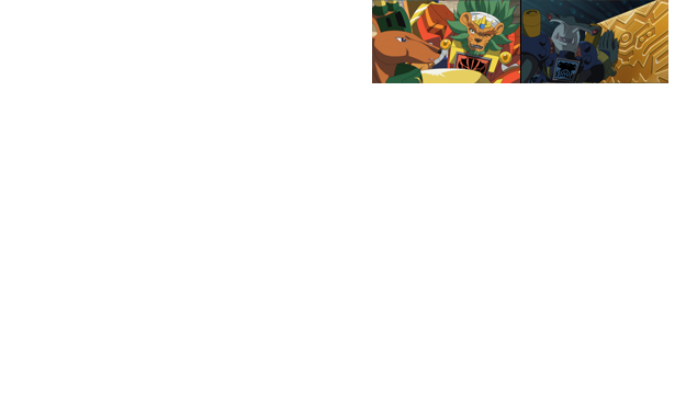 海賊団による首都プログレス襲撃。この惨劇の原因が自軍のチタンバートンの裏切りにあったと知り、怒り心頭のオーガ。父ライオーガに成り代わりチタンバートンにビーストファイトを挑むが、戦闘経験の差を見せつけられ、徐々に追い込まれていく。オーガの身を案じたギャリソンＧ、リトルベアやイグアスが駆けつけたため、一命は取り留めたもののチタンバートンを取り逃がしてしまった。その頃、炎のゴッドロット強奪に成功したシーレンスは海賊団のアジトに戻り、キラーシャーク以下シャーク３兄弟に首尾を報告していた。海の種族である彼らは炎のゴッドロットを使って何しようと企んでいるのか？